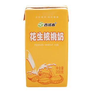 新疆西域春花生核桃牛奶200克*20盒装整箱成人学生营养早餐奶