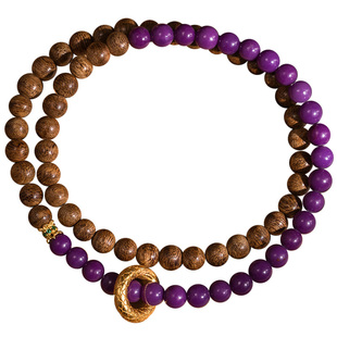 【九紫离火】 柬埔寨原创设计沉香手串5mm天然菩萨棋老料手链保真