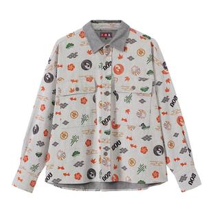 ONIARAI/鬼洗26春季新品棒系列好运纹样满印外套休闲男 N340248