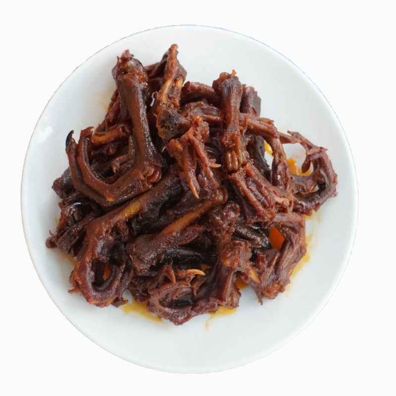 变态辣小鸭爪酱一坊熟食