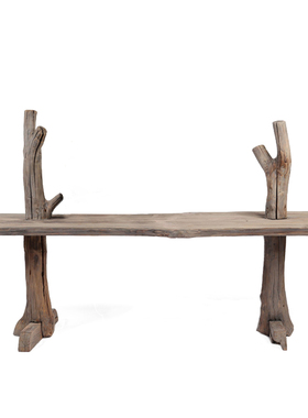 专业手工打造天然原木桌子长桌