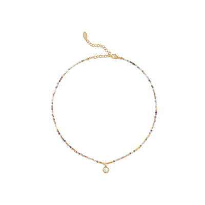 安铂洛利欧泊宝石玛瑙项链女