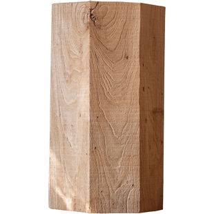 掬涵实木几何柱子自然北欧装饰摆件花架边几设计师民宿展厅展示架