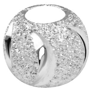 999纯银转运珠足银吊坠月弯刀银珠子路路通DIY纯银配件散珠礼物