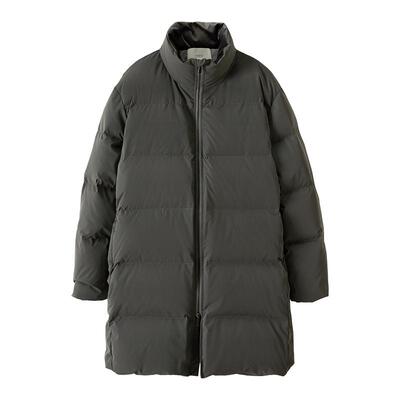 90白鸭绒防风天鹅绒立领羽绒服