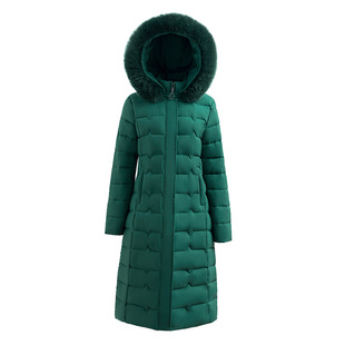 2025新款妈妈装羽绒棉衣女中长款过膝加厚棉袄中年女士冬季长大衣