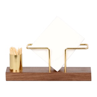 实木创意立式纸巾架座方形咖啡厅酒店餐厅桌面商用餐巾纸架托餐桌