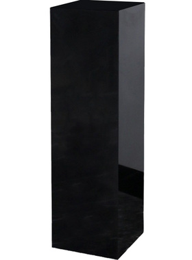 黑色大理石底座摆件客厅雕塑立柱