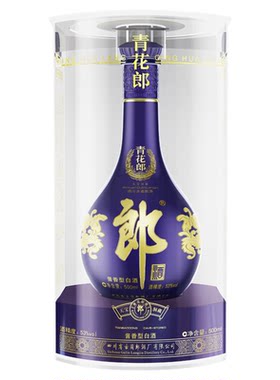 [2019年产]郎酒 青花郎 53度 酱香型白酒 500mL 单瓶 收藏年份酒