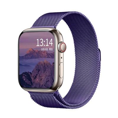 学长家梅紫色金属磁吸表带高级感