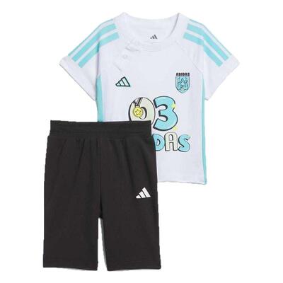 滔搏adidas阿迪达斯婴童IN 3/4 PNT SET运动休闲短袖套装JM3416