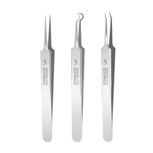 细胞夹黑头超细粉刺夹子镊子尖去闭口放大镜高精密美容院专用工具