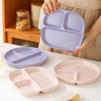 釉下彩陶瓷分格餐盘大人减脂专用211减脂餐盘高颜值宝宝儿童餐盘