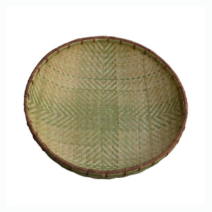 可订制专做中药丸竹匾纯手工竹制无孔双层面簸箕药匾水丸专用簸箕