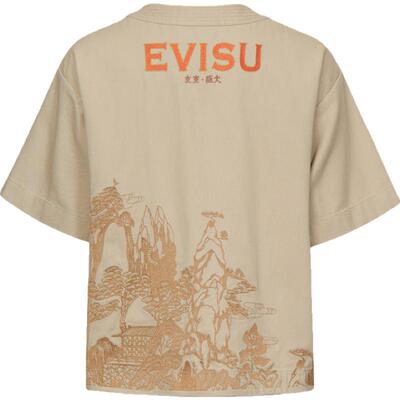 Evisu男士山水画图案外套