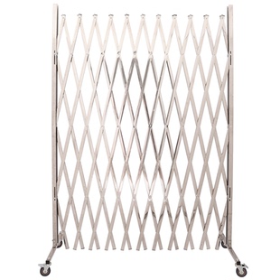 不锈钢伸缩围栏幼儿园防护栏施工围挡安全隔离栏可移动折叠防护栏