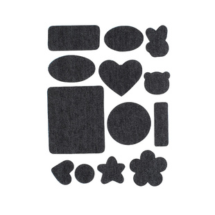 牛仔裤免缝自粘补丁贴无痕布贴儿童衣服裤子破洞修补图案贴布补贴