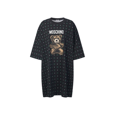 【惊喜特惠】Moschino/莫斯奇诺 女士泰迪熊棉质连衣裙