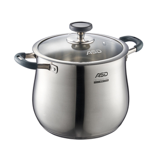 爱仕达汤锅304不锈钢加厚家用大容量高汤蒸煮炖锅双耳汤桶电磁炉