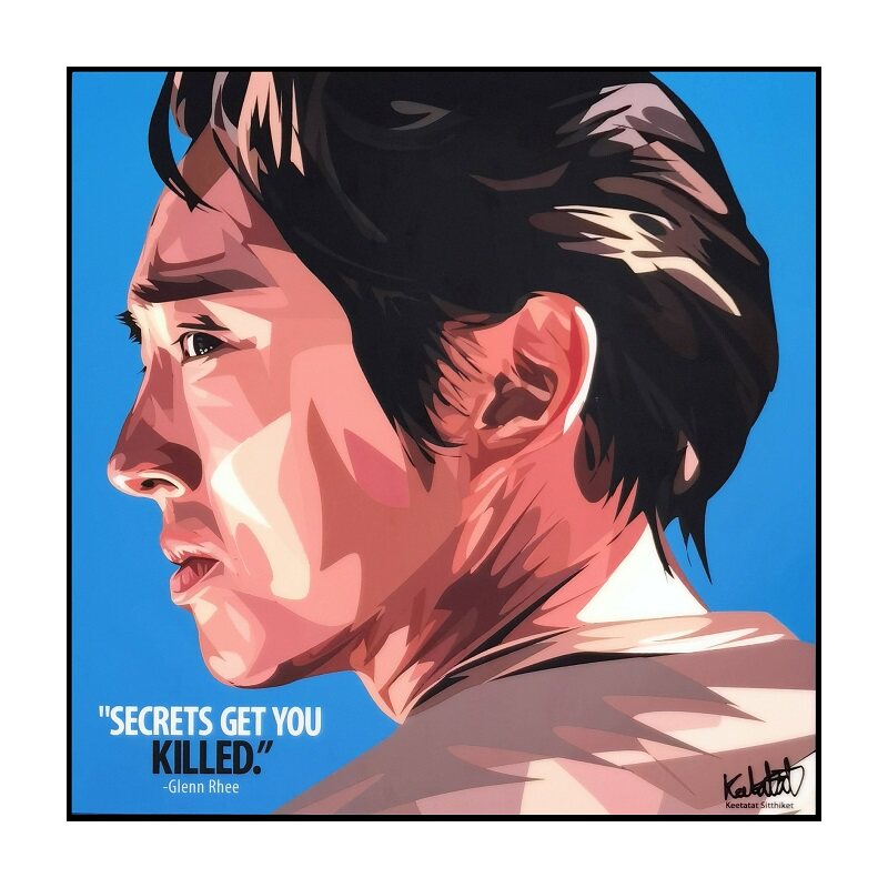 美剧《行尸走肉》格伦里葛伦Glenn Rhee泰国keetatat波普艺术挂画