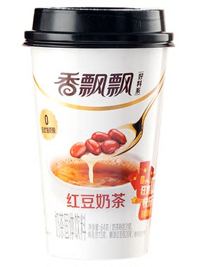 香飘飘红豆奶茶三连杯整箱批发