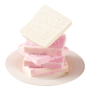 暖芯无边吐司面包芋泥味100g/袋3片烘焙家用三明治休闲糕点蛋糕