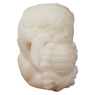 天然象牙果雕刻佛头龙头一念之间三通菩提大小金刚星月手串配饰