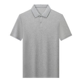 稻草人纯棉短袖t恤男士夏装上衣翻领夏季中年商务POLO衫半袖