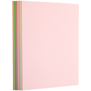 马卡龙色卡纸8k彩色卡纸立体书粉色8K浅莫兰迪淡黄浅绿浅蓝色厚硬糖果色幼儿园手工硬卡纸环创背景纸 活动价