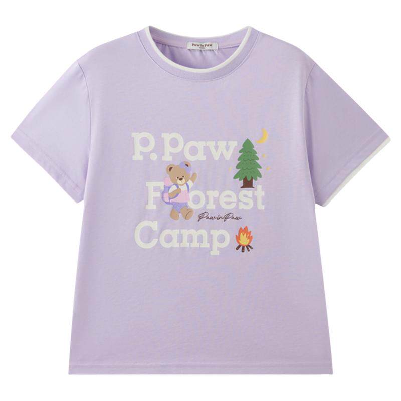 PawinPaw卡通小熊童装夏季新款5A抗菌短袖