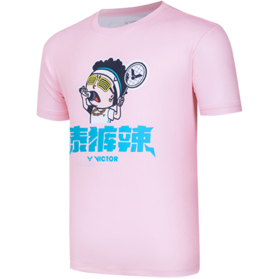 胜利羽毛球服男女卡通可爱图案