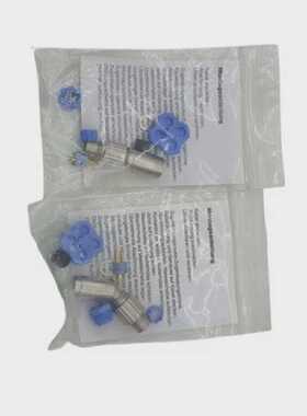 2x 2591110 Gerade 3poliger Stecker TE Connectivity Rundsteck
