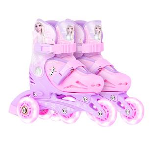 新款溜冰鞋女童初学者可调3岁4幼儿小童孩旱冰鞋双排辅助轮滑冰