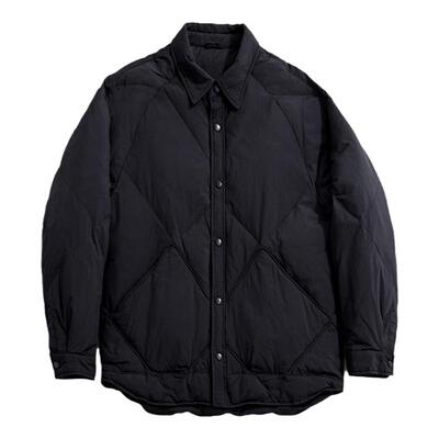 海上公路旗舰店轻量保暖羽绒服男秋冬季衬衫式设计感时尚轻薄外套