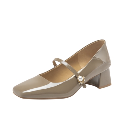 春季natursun单鞋复古镜面