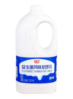 光明益生菌大桶酸奶1.1kg*2桶