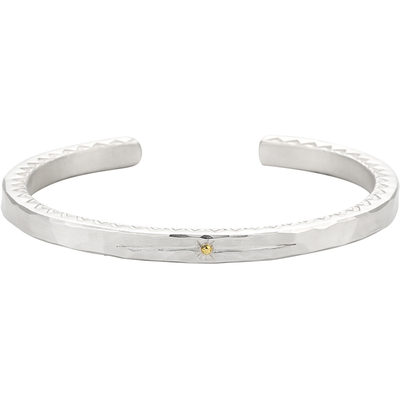 999纯银原创星芒手镯男个性时尚