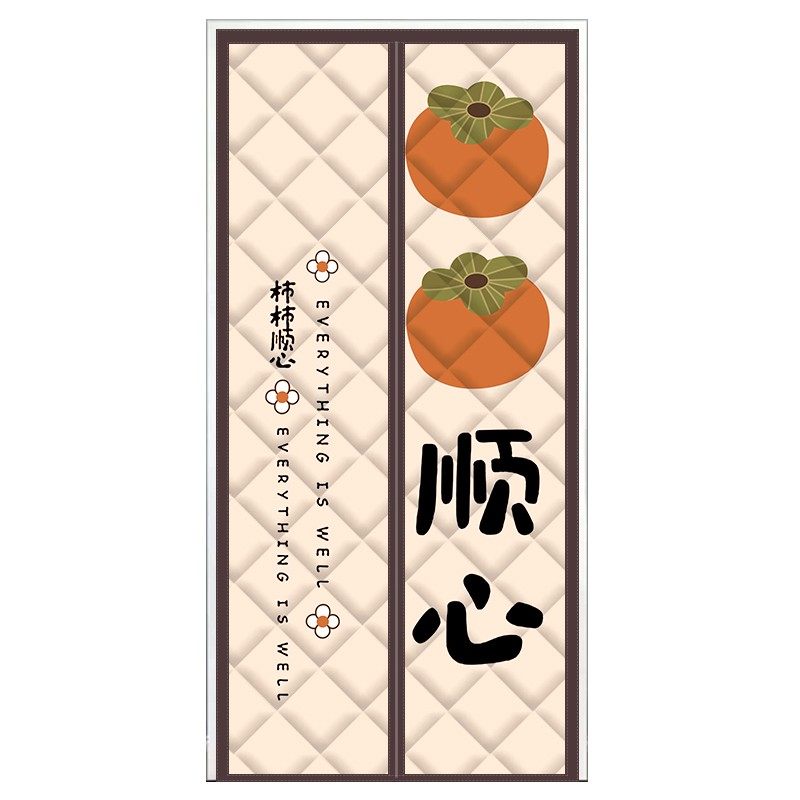 冬季棉门帘加厚记忆布双面花型