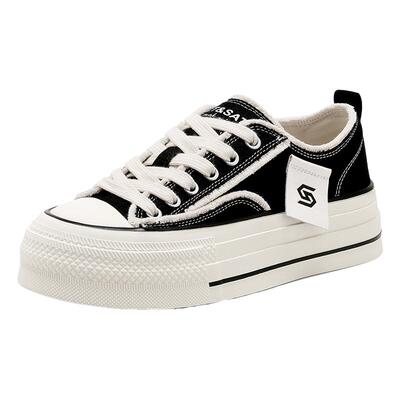 星期六厚底小个子百搭帆布鞋