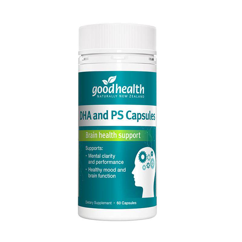 goodhealth磷脂酰丝氨酸PS脑力素软胶囊DHA核桃油脑聪明记忆好