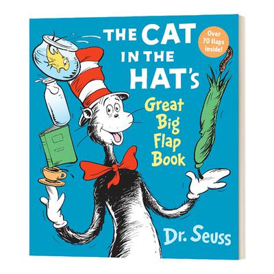 戴帽子的猫 英文原版 The Cat in the Hat Great Big 大开本纸板翻翻书 苏斯博士系列 Dr. Seuss 英文版 进口英语原版书籍