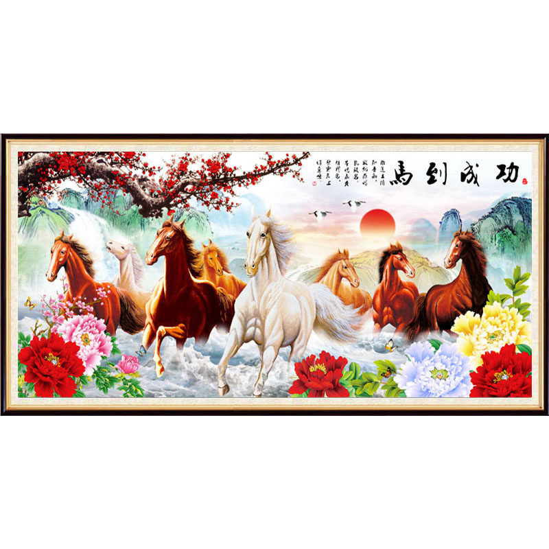 已绣好成品拍再送一幅可裱框发货