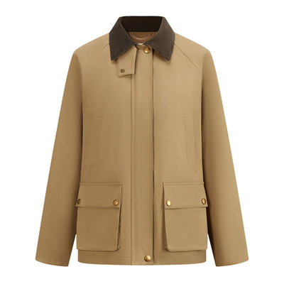 Navigare意大利小帆船中装风衣女士2026新款拼接设计感巴恩风外套