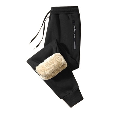 【官方推荐】冬季羊羔绒裤子男士