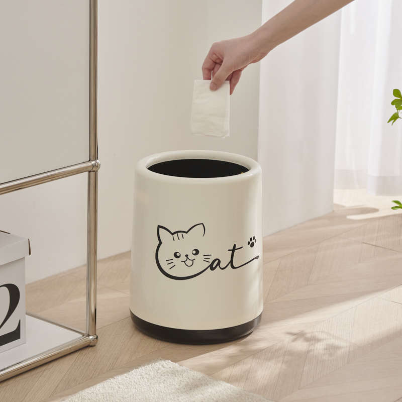 垃圾桶客厅家用轻奢高档厨房卧室大容量高颜值现代大号2023新款