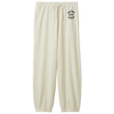 gelato pique25秋冬新品男女同款睡裤加绒字母系带长裤PMCP255994