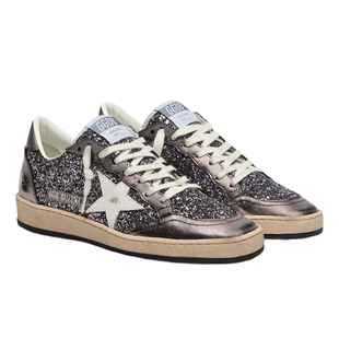 【春季新品】Golden Goose女Ball Star灰色亮片休闲鞋