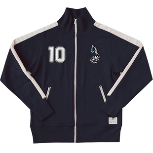 十贰码Leredita马拉多纳 上帝之手 纯棉复古运动立领卫衣拉链开衫