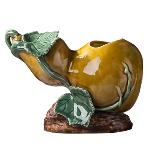 石湾福禄招财创意陶瓷摆件家居装饰摆设葫芦花插绿萝盆栽水培花盆