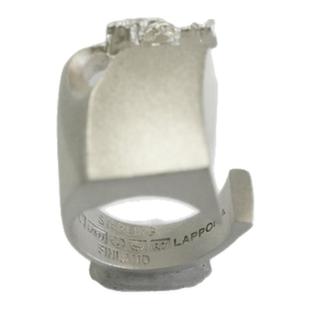 LP雪山北欧芬兰设计师通体925银实心开口银戒指男女同款抽象